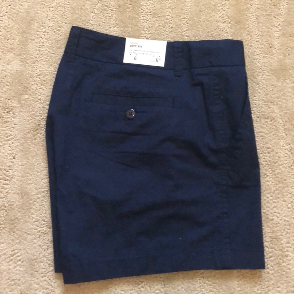 NWT J.Crew Chino 5’ Inseam Navy Blue Shorts